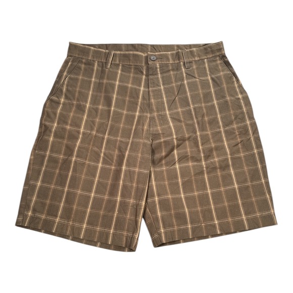 Subculture Other - Subculture Men's Plaid Shorts Size 36 Brown Tan‎ Classic Fit